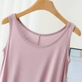 thumbnail image 6 of NAFUU Summer Nightgowns For Women Plus Size Sleepwear Sleeveless Round Neck Tshirt Sleep Dress Solid Color Loose Nightshirt Sleep Dress, 6 of 8