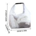 thumbnail image 3 of Bklubk Mesh Shower Caddy Bag Portable Dry Mesh Travel Toiletry Bag With Adjustable Buckle Handle Hanging Bathroom Organizer Bag For Gym Swimming Camping, 3 of 6