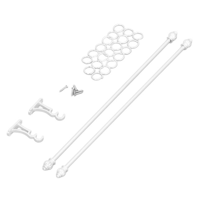 Miniature Curtain Rods, Lifelike Versatile Dollhouse Double Layer Curtain Rod 1/12 Scaled for Window