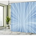 thumbnail image 4 of Ambesonne Abstract Art Shower Curtain, Concentric Stripes Art, 69"Wx84"L, Pale Blue, 4 of 4