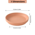 thumbnail image 2 of 5 Inch Terracotta Plant Saucer Pots Tray - 6 Pcs Round Planter Saucers for Indoor & Outdoor Plants, Small Clay Trays Perfect for 3 Inch 3.5 Inch 4 Inch Flower Pot(4INCH), 2 of 6