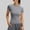 Gray-A, variant on FRSASU Women's Workout Tops Short Sleeve Raglan Athletic Compression Yoga Gym Crewneck Quick Dry T-shirts Wine-A