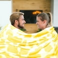 thumbnail image 4 of Cozy Twin Blanket Lemon Bright Light Yellow Bed Blanket Twin Size Warm Fuzzy Plush Fleece Blanket Yellow Decorative Blanket for Bedroom Livingroom, 4 of 6