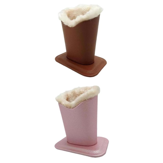 2 soportes para gafas de resistente arañazos para proteger de las gafas, rosa, amarillo Yinane Soporte para anteojos con forro de felpa.