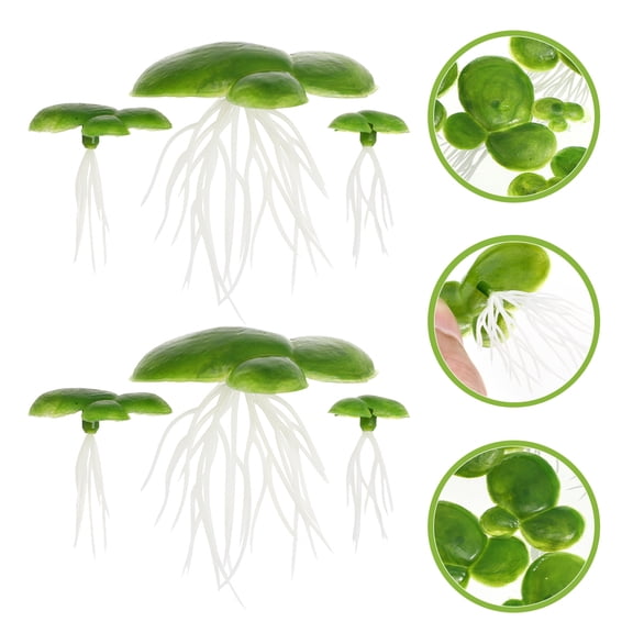 MOKKHNB 90Pcs Simulation Duckweed Ornament for Fish Tank Lightweight and Vivid