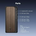 thumbnail image 3 of HP Newest OmniDesk Business Next Gen AI Desktop PC, Intel Core Ultra 7 265, NVIDIA GeForce RTX 5060, 16GB DDR5 RAM, 512GB SSD, HDMI, KB & Mouse, Win 11 Pro,Dark Wood, 3 of 3