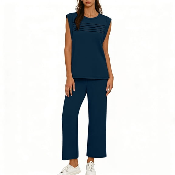 Cutuoiiu Plus Size Women's Solid Color Loose Fit Wide Leg Jumpsuit with Ruched Bust Design and Pockets for Spring and Summer Daily Wear Gifts