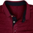 thumbnail image 5 of Camisa de manga larga con solapa de color liso para hombre, otoño/invierno: oversize a rayas, algodón, informal/formal, 5 of 5