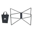 thumbnail image 2 of Almencla Foldable Stand Folding Luggage Rack Camping Furniture Compact Universal Suitcase Rack Ice Box Holder for Hiking Picnic Black, 2 of 8