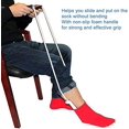 thumbnail image 4 of Sock Aid, Professional Sock Helper Pulling Assist Device, Practical Easy On and Off Stocking Slider with Non‑Slip Foam Handle for Elderly, Patients, Disabled, Pregnant, Diabetics, 4 of 5