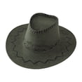 thumbnail image 3 of LYHaoo Suede Kids Cowboy Hat Boys Girls Western Cowgirl Hat Outdoor Play and Riding, 3 of 4