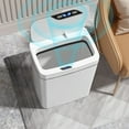 thumbnail image 4 of Touchless Sensor Trash Can with Lid, 14L Automatic Motion-Activated Bin for Kitchen, Office, and Living Room, Silent Operation, 4 of 8