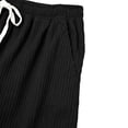 thumbnail image 4 of SAWOBUUN Men's Wide Leg Corduroy Pants Elastic Waist Loose Fit Trousers Soft Straight Leg Casual Slacks for Fall Winter, 4 of 7