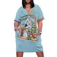 thumbnail image 2 of Vestido de bolsillo suelto Diversión en la nieve vestidos cortos vestido largo atrevido vestidos de mujer de manga larga, 2 of 7