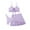 Purple, variant on BeAi Cute Swimsuit for Women One Piece Bathing Suit for Women Two Piece Ladies Swimwear Long Shorts Beachwear for Women Summer Plus Size Vintage Padded Push up Previous Orders