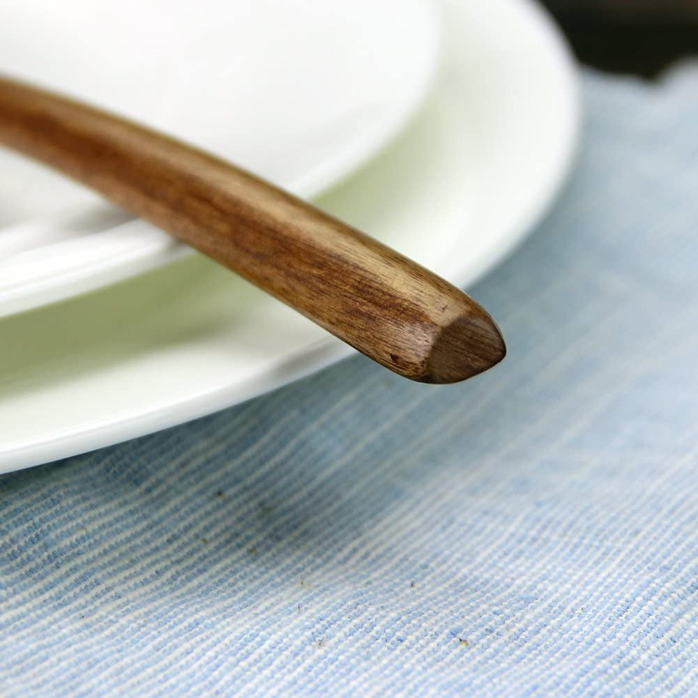 2 Cucharas De Café De Madera Nanmu - Mango Largo 20.1 Cm, Ideales Para Té, Miel, Cocina Y Repostería