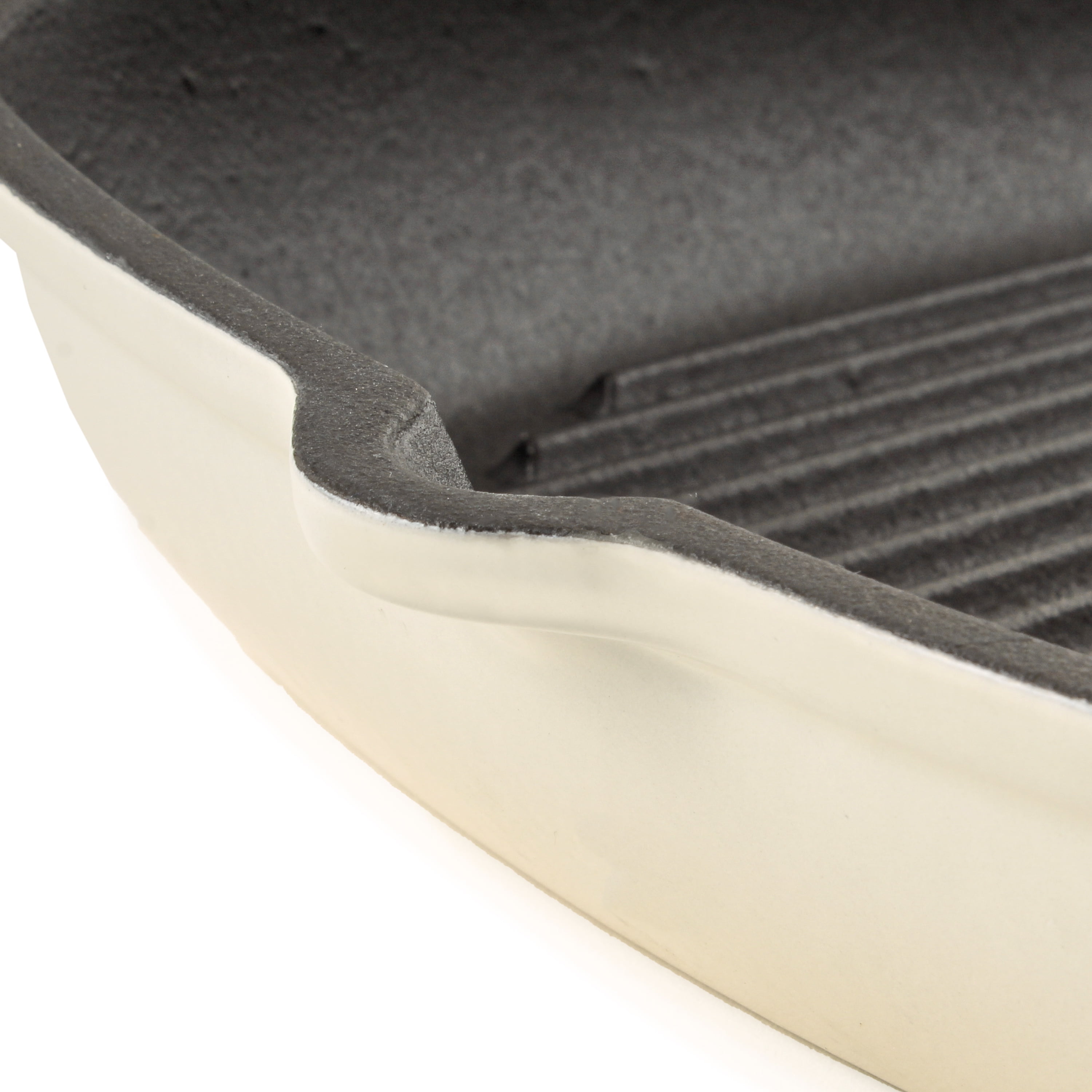 BergHOFF Neo Cast Iron Square Grill Pan 11", Meringue