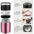 thumbnail image 3 of 28oz Soup Thermos, Stainless Steel Thermos for Hot Food, Wide Mouth Food Thermos Jar, Insulated Lunch Container Leak Proof Vacuum Thermal Flask (silver), 3 of 7