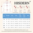 thumbnail image 6 of HISDERN Mens Dress Shirts Long Sleeve Button Down Shirts with Stripes Inner Contrast Regular Fit, 6 of 10