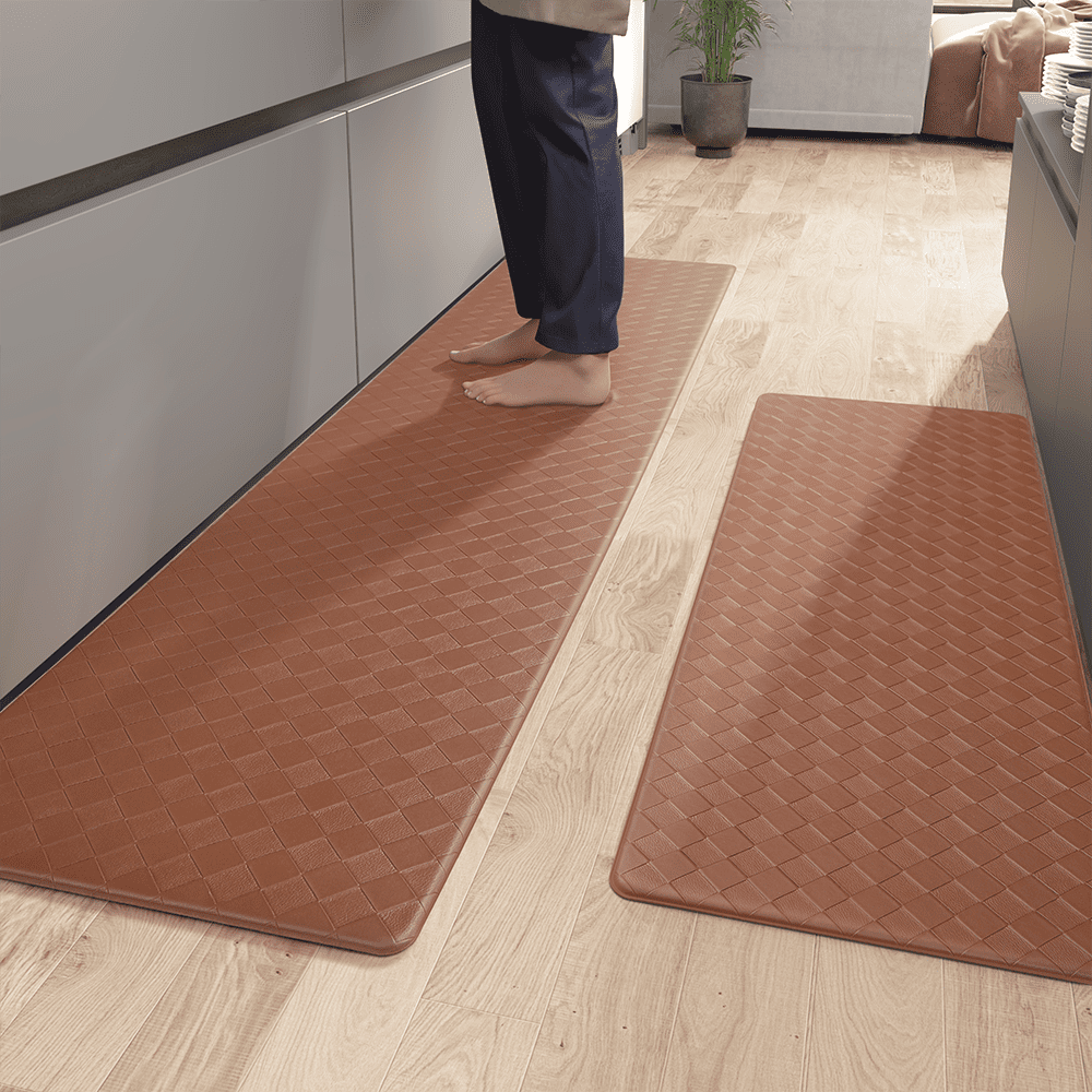 Color G Kitchen Rug Set, Non Slip Kitchen Mat Set of 2 Piece, Cushioned