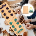 thumbnail image 4 of 1 Set Mancala Board Game Toy Foldable Wooden Mancala Gemstone Chess Toy, 4 of 9