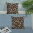 thumbnail image 5 of Spring Flower Pillow Covers 18x18 Chinoiserie Brown Floral Farmhouse Decor Throw Pillows Case for Couch Seasonal Pillowcase Outdoor Decorative Cushion Case for Sofa Bed Decorations Set of 2, 5 of 6