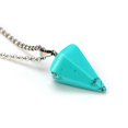 thumbnail image 2 of Hexagonal Chakra Crystal Bullet Shape Gemstone Pendant Necklaces Pointed Quartz Stone Chain Necklaces Artificial Stone, 2 of 2