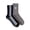 Black Stripe, variant on MUK LUKS Women's Pilates Cotton Crew Socks, 2-Pack, Shoe Sizes 6-10