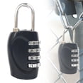 thumbnail image 2 of GZQJFMY Combination Lock 1 Pack 4 Digit Waterproof Locker Locks Secure Outdoor Padlock for Gym Lockers,Toolboxes,Gates,Fences,Storage,Sports Locker,Cabinets (Black), 2 of 8