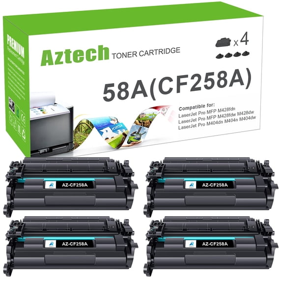 Cartucho de tóner Aztech compatible para HP 58A CF258A 58X CF258X