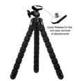 thumbnail image 2 of Acuvar 10" Flexible Tripod with Phone Mount and Bluetooth Remote, adjustable smartphone tripod with quick release, 2 of 7