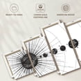 thumbnail image 6 of Elephant Stock Dotwork Solar System Wall Art - Horizontal Multi Panel Canvas - Living Room Wall Decor - Astronomy & Space Multi Panel - White And Black Decor - 74" x 34", 6 of 8