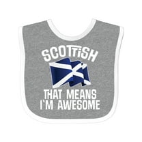 Inktastic Scottish Pride Scotland Flag Boys or Girls Baby Bib