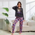thumbnail image 6 of Pajamas 2 PC Set Halloween Flannel Pajama Long Sleeve Top With Pants Cozy Sleepwear Loungewear For Fall Winter Comfort, 6 of 9
