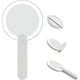 thumbnail image 1 of Travel Makeup Mirror with Led Light, Compact Handheld Makeup Mirror, Swivel Folding On/Off Personal Mirror, 1 of 5