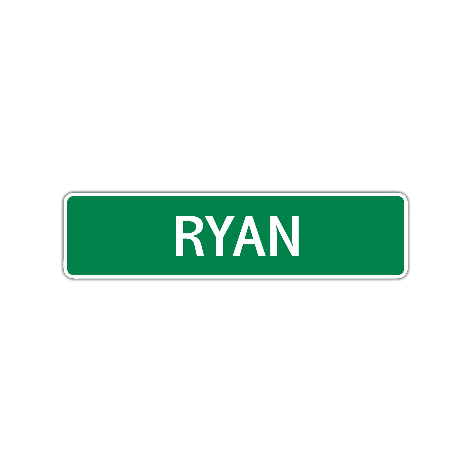 Ryan Boys Children Name Wall Plaque Decoration Letter Printed Label
