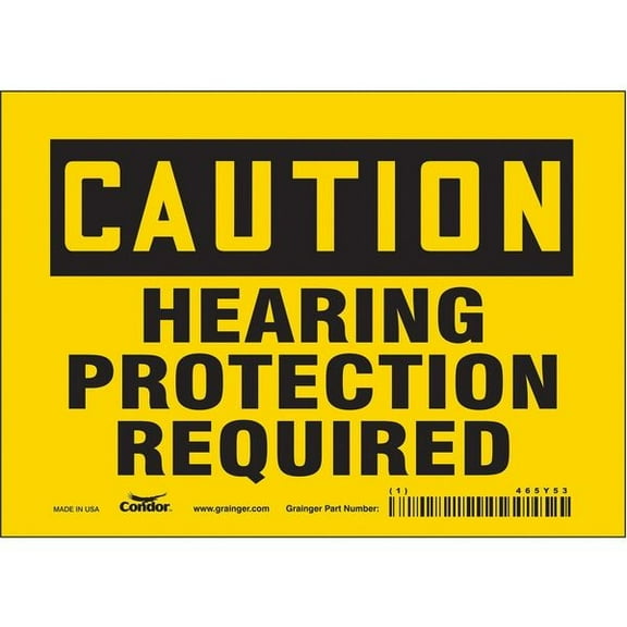 Condor Safety Sign,5 inx7 in,Vinyl 465Y53