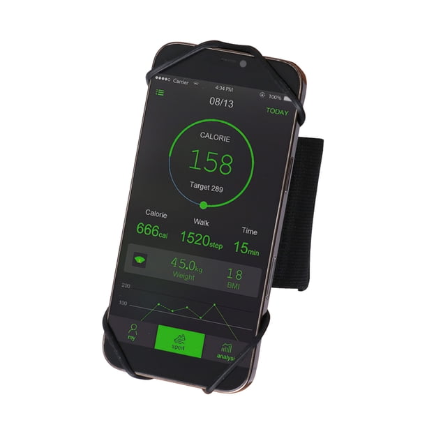 Universal impermeable gimnasio correr deportes brazalete portátil cubierta titular 360 grados ajustable brazo banda muñeca funda bolsa Eigraketly EL008463-00