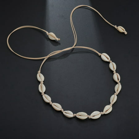 AkoaDa Elegant Beautiful Fashion Bohemian Shell Pendant Chain Choker Necklace Jewelry
