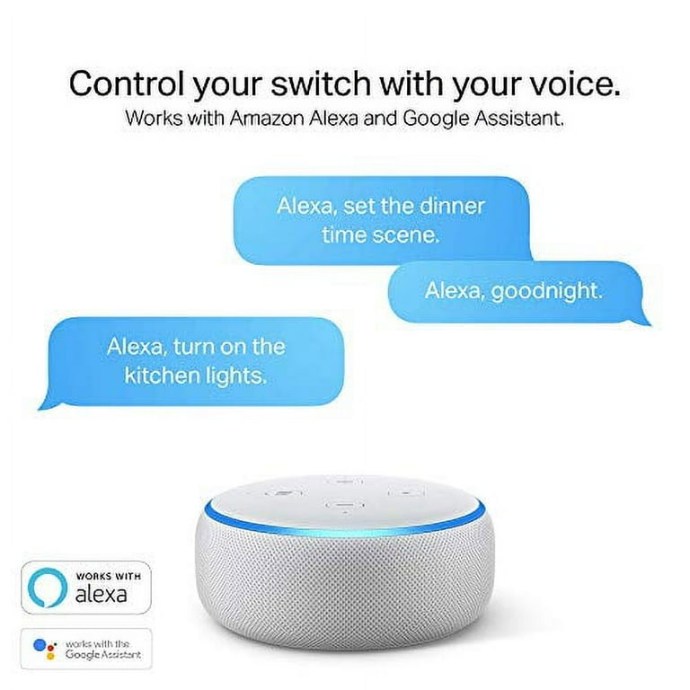 Kasa Smart 3 Way Switch HS210, Needs Neutral Wire, 2.4GHz Wi-Fi