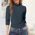 thumbnail image 6 of Gkeoshab Sweaters for Women Round Neck Long Sleeve Shirts for Women Casual Fall Tops Lightweight Tunic Sweaters Fashion Clothes Loose Fit 2025 Green XL, 6 of 9