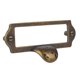 thumbnail image 1 of Perillas antiguas de aleación de zinc, tirador decorativo con ranura para tarjeta para armario de cocina, armario, armario, puerta, cajón Bronce, 1 of 9