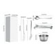 thumbnail image 2 of Juego de 20 cuchillos y espátulas para queso de acero inoxidable con cuchillo, pinzas para hielo, cuchara de café y pinzas. Utensilios para queso de acero inoxidable., 2 of 8