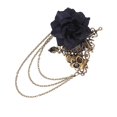 thumbnail image 3 of 1pc Retro Cross Brooch Rose Skeleton Hairpin Dazzling Creative Jewelry for Women (Black), 3 of 4
