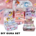 thumbnail image 2 of Paquete de material artesanal de Sanrio Guka, caja de regalo suave y bonita de Guka, caja de almacenamiento, cadena de disco Gu, pegatina de cuenta manual, 2 of 6