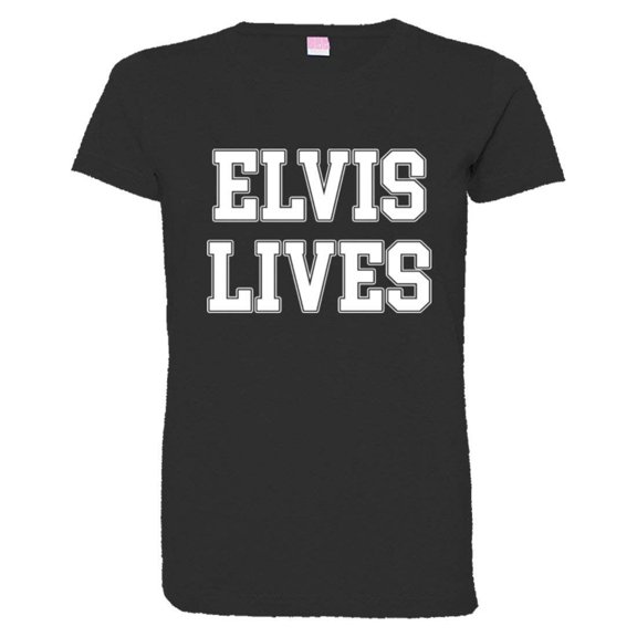 PleaseMeTees™ Womens Elvis Lives Presley Is Alive HQ Tee
