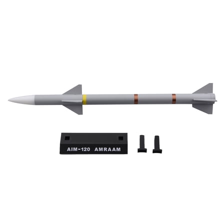 APPLAYERR Collectible AIM-120 AMRAAM Missile Model 48cm 1:8 Scale Air-To-Air Replica for Desktop Decor Showcase Gift