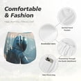thumbnail image 6 of Lsque Astronaut Contemplating Planet Printed Women's Running Shorts with Liner Pockets,Elastic Quick Dry Workout Athletic Gym Yoga Shorts,Womens High Waist Shorts-Medium, 6 of 9