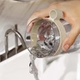 thumbnail image 1 of Juego de tazas de enjuague bucal - Taza de cepillo de dientes de plástico de grano de cuero | Material PS transparente de doble capa | Gran capacidad | Mango cómodo | Base gruesa antideslizante, 1 of 4