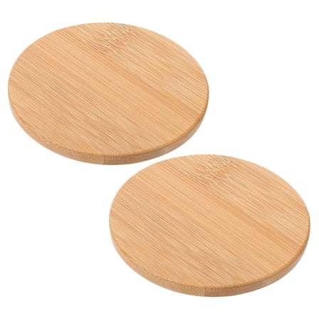 CTIRCHIU 2Pcs Mug Lids for Ceramic Mugs Resistant to High Temperature Brown